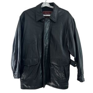 Couture by J. Park Black Leather Jacket Soft Lambs‎ Leather Men’s M
